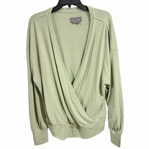 Anthropologie Surplice Cozy Wrap Sweater